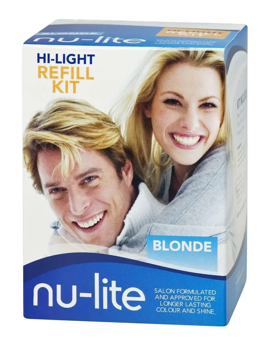Angled front view of Nu-Lite Hi-Light Refill Kit Blonde box