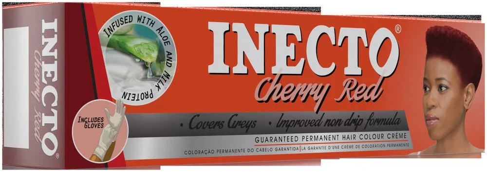 Inecto Cherry Red Permanent Hair Colour Créme 50ml