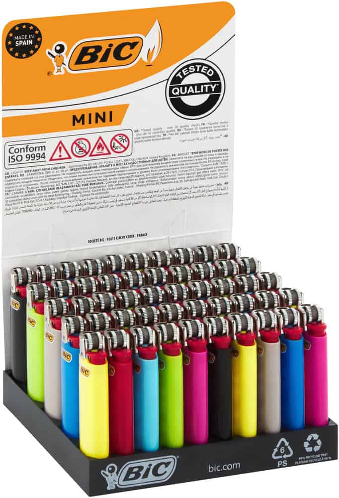 BIC Assorted J5 Mini Lighters 50pk