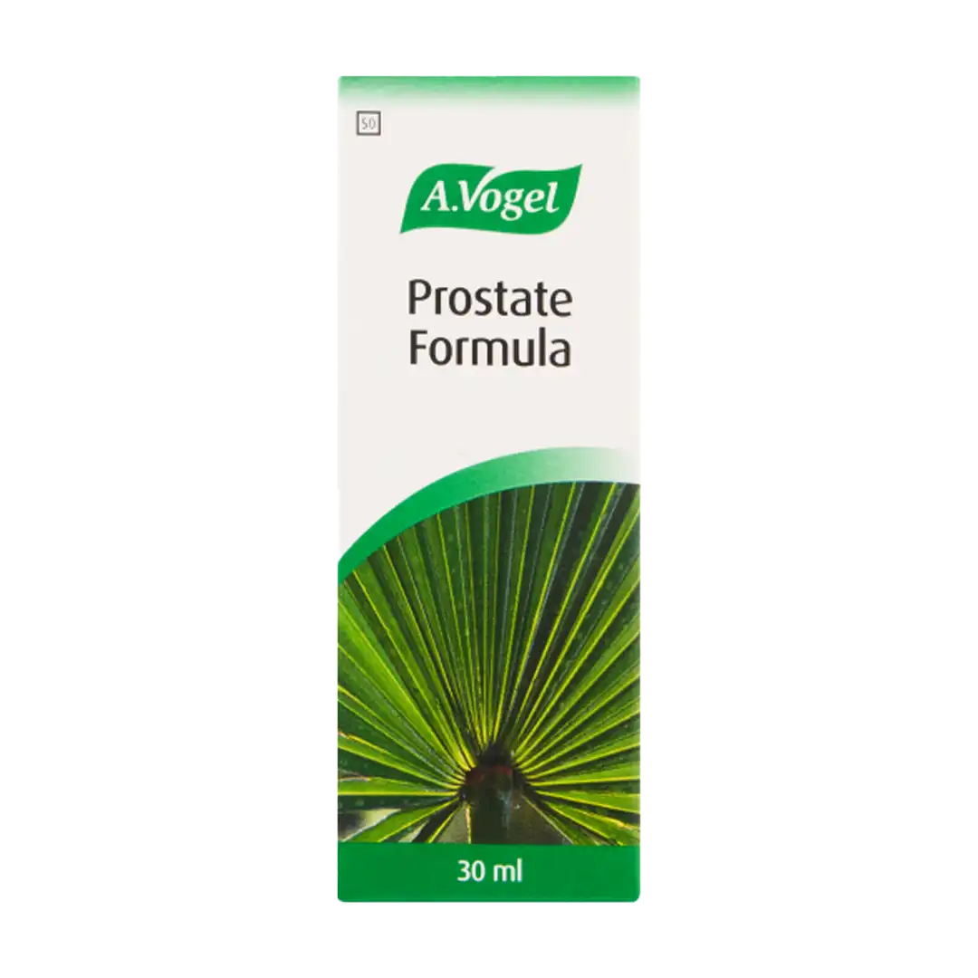 Front of A. Vogel Prostate Formula drops 30 ml box on white background