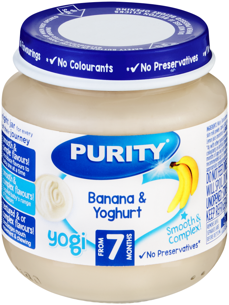 Purity From 7 Months Banana & Yoghurt Yogi 125ml