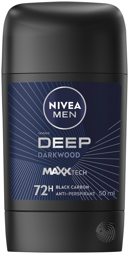 Nivea MEN Black Carbon Dark Wood Deep Anti-Perspirant Stick 50ml