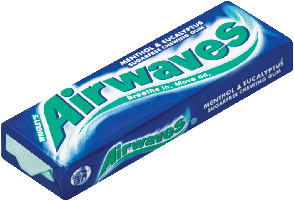 Wrigley's Airwaves Menthol & Eucalyptus Sugarfree Chewing Gum 14g