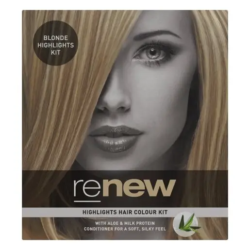 Front of Renew Advanced Highlights Kit - Blonde Highlights hair colour box