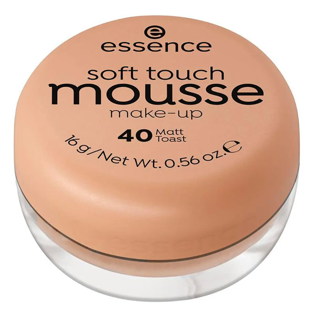 Front of essence Soft Touch Mousse Make-up 40 Matt Toast, 16 g compact