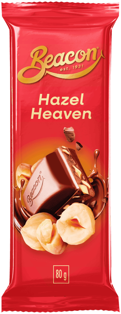 Beacon Hazel Heaven Chocolate Slab 80g