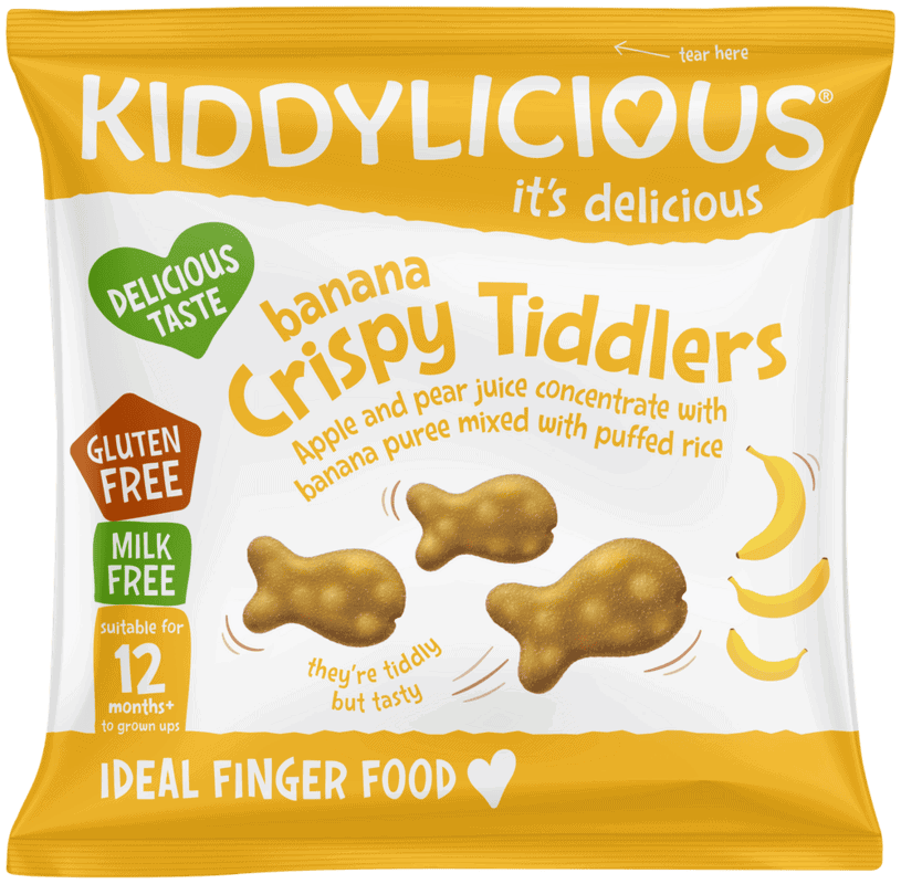 Kiddylicious Banana Crispy Tiddlers 12g
