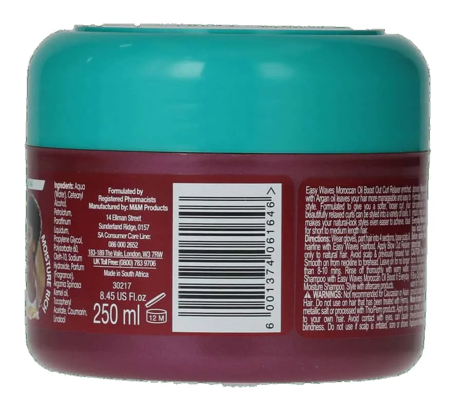 Easy Waves Argan Moroccan Oil Boost Out Curl Relaxer 250ml