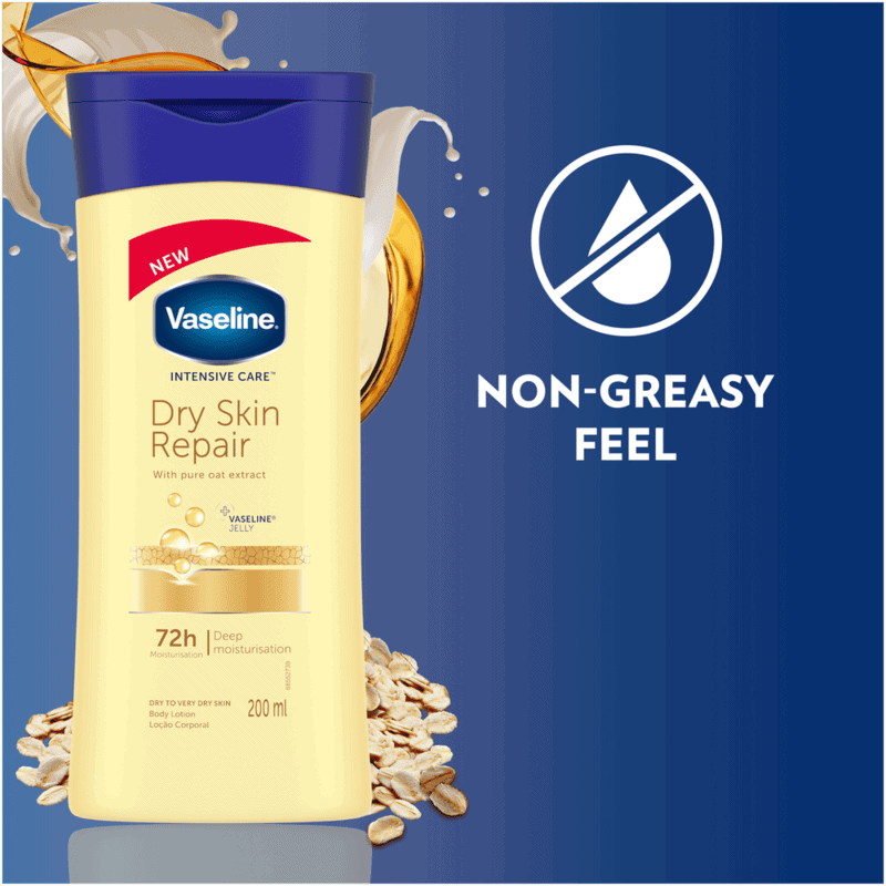 Vaseline Intensive Care Dry Skin Repair Moisturizing Body Lotion 200ml