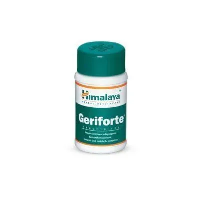 Front of Himalaya Geriforte 100 tablets bottle