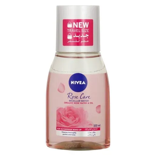 Front of NIVEA Rose Care Micellar Water 100 ml bottle