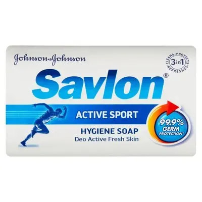 Front of Savlon Active Sport Hygiene Soap Deo Active Fresh Skin 175 g bar
