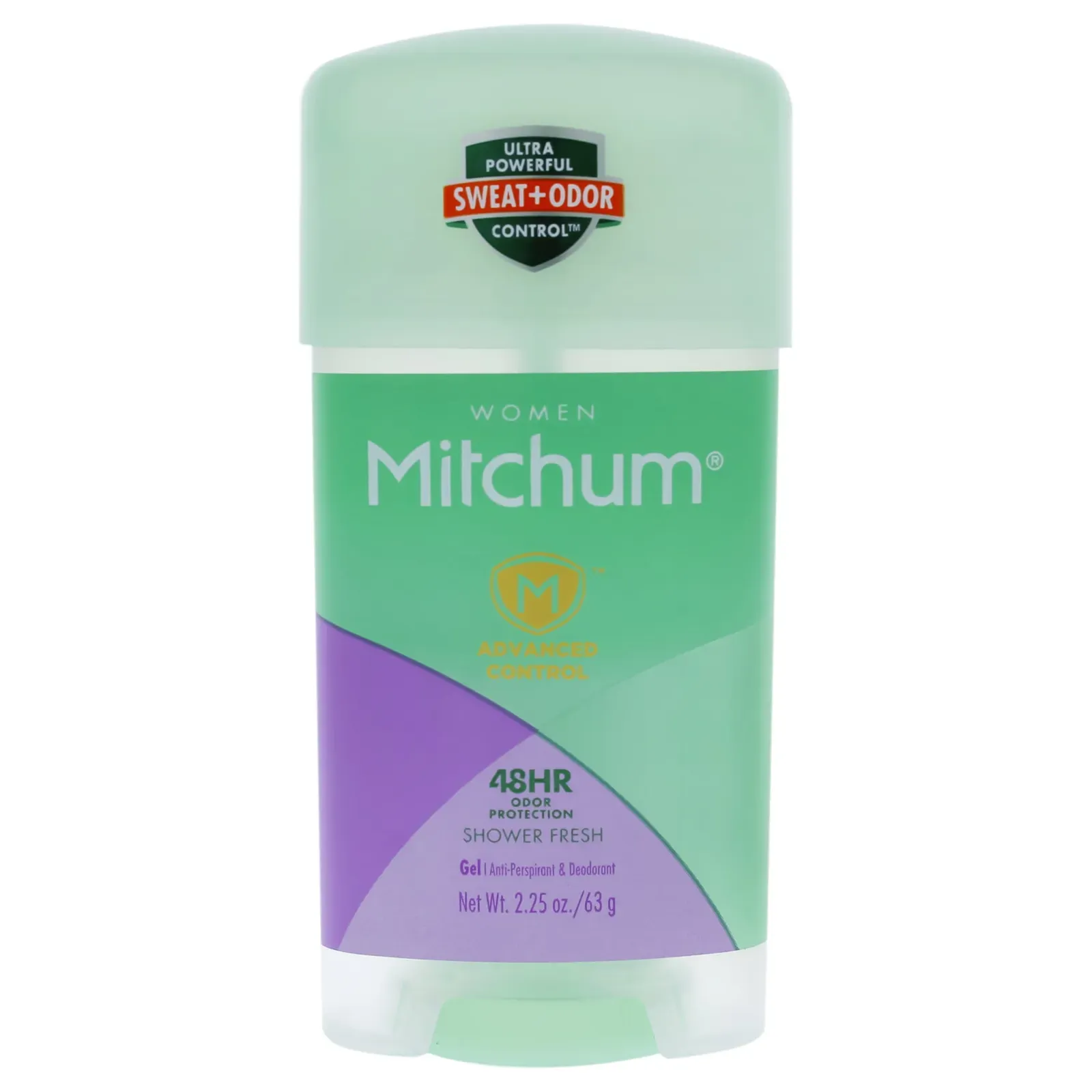 Front of Mitchum Women Clear Gel Anti-Perspirant & Deodorant, Shower Fresh, 63 g