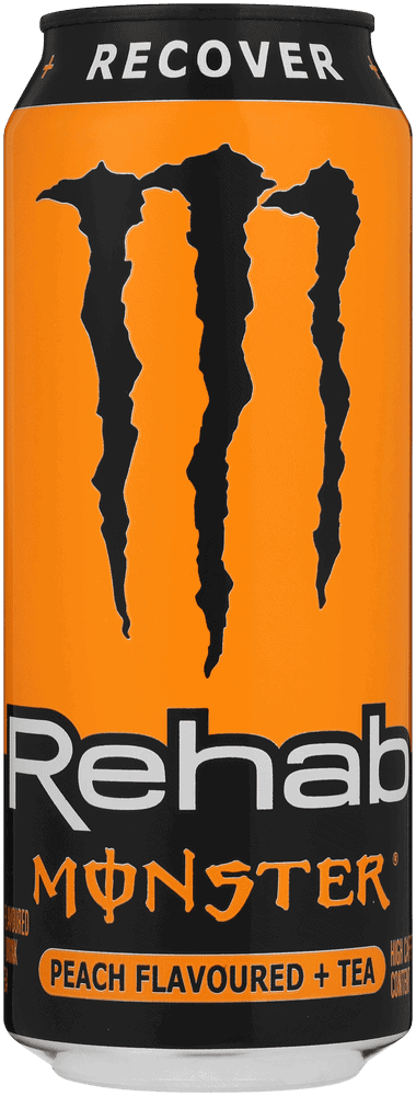 Monster Rehab Peach Flavoured Energy Drink with Tea 500ml