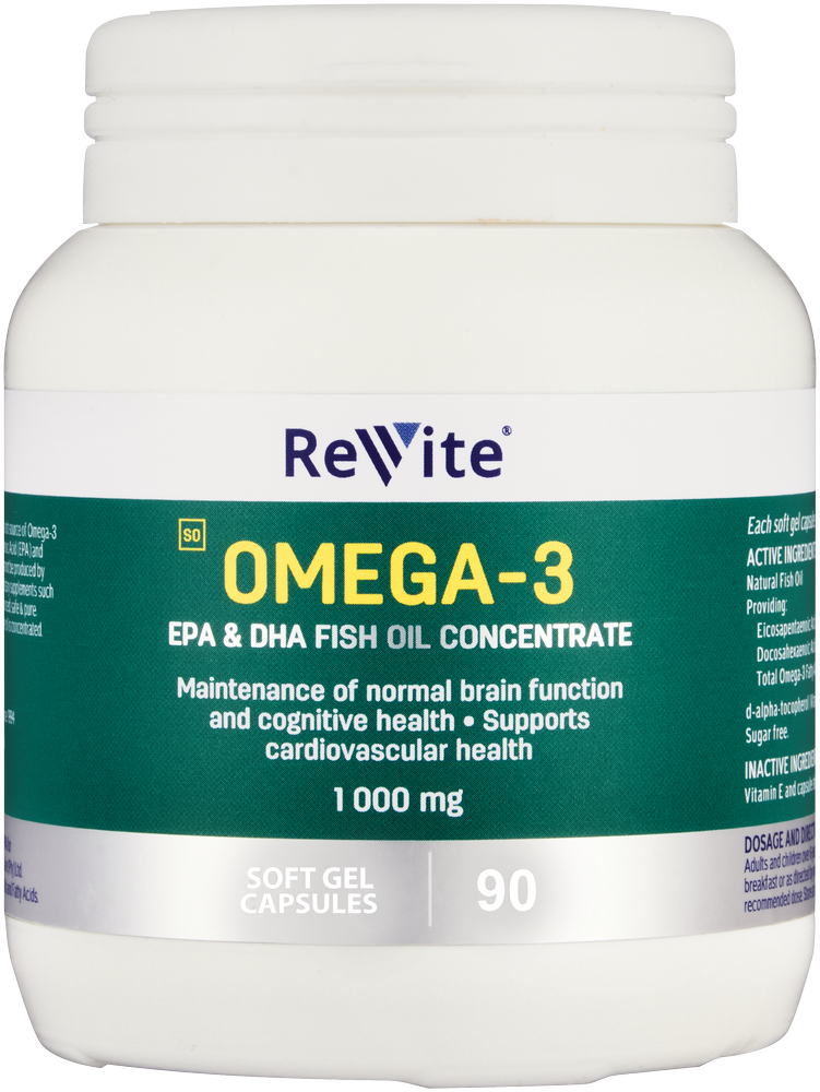 Revite 1000mg Omega-3 Softgel Capsules 90pk