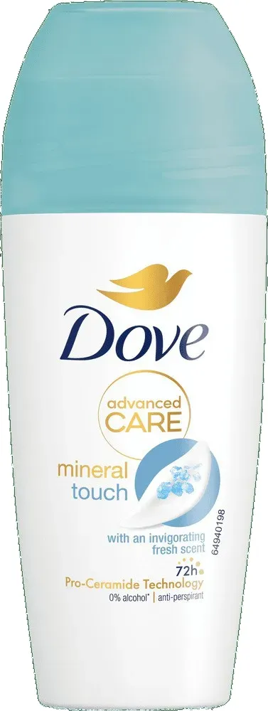 Dove Advanced Care Mineral Touch Anti-Perspirant Roll-On 50ml