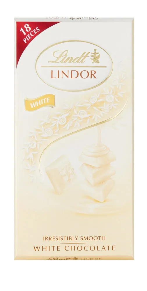 Lindt LINDOR White Chocolate Singles 100g