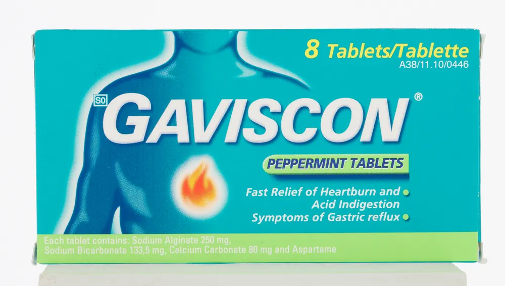 Gaviscon Peppermint Antacid Tablets 8pk