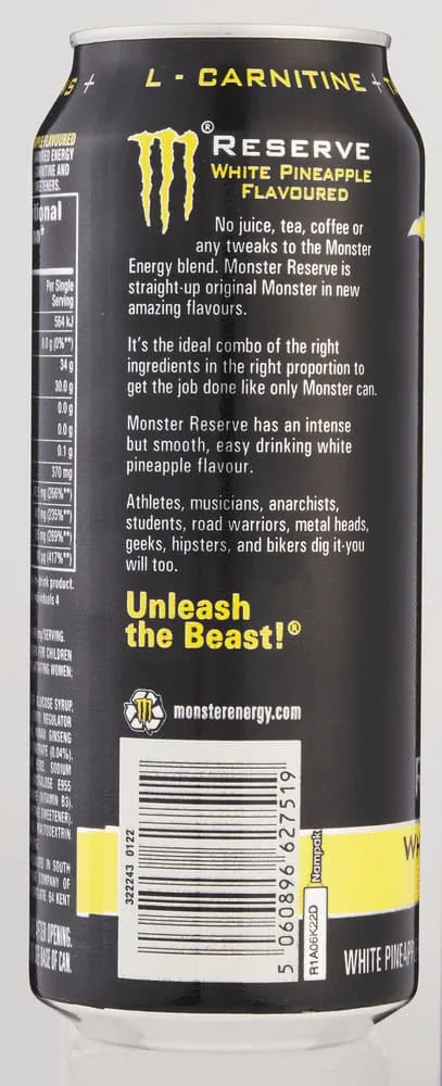 Monster Reserve White Pineapple Flavoured Energy Drink 500ml