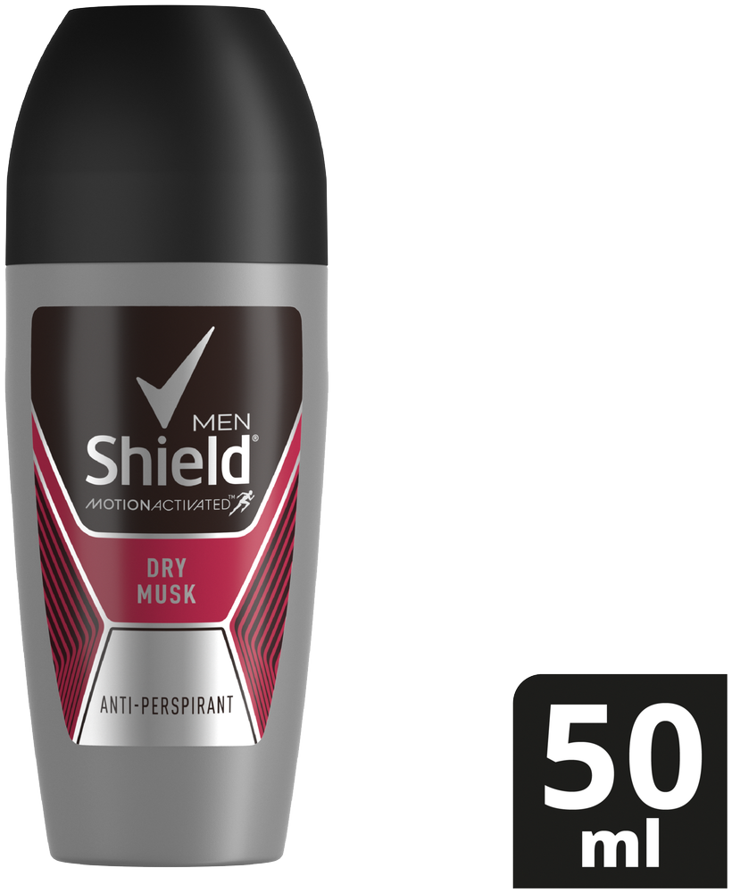 Shield Men Dry Musk Anti-Perspirant Roll-On 50ml