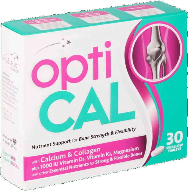 Opti-cal Calcium & Collagen Swallow Tablets 30pk