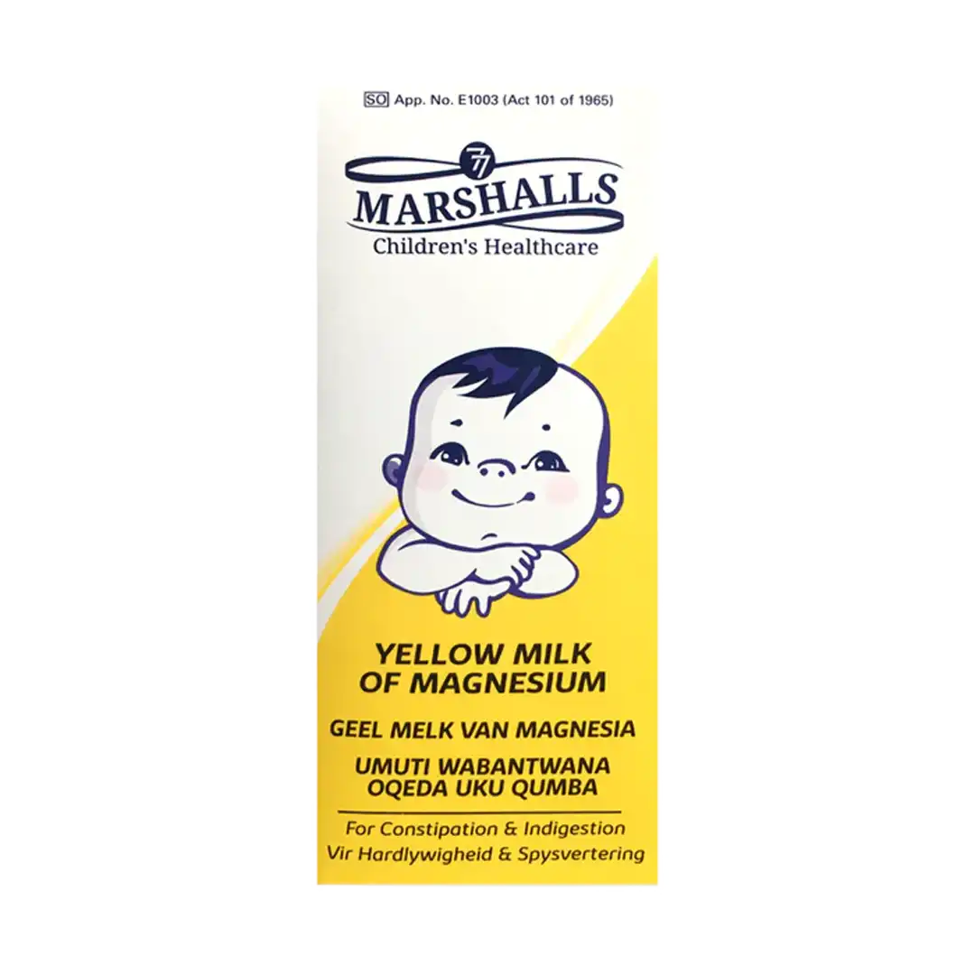 Front of Marshalls Yellow Milk of Magnesium box, 100 ml
