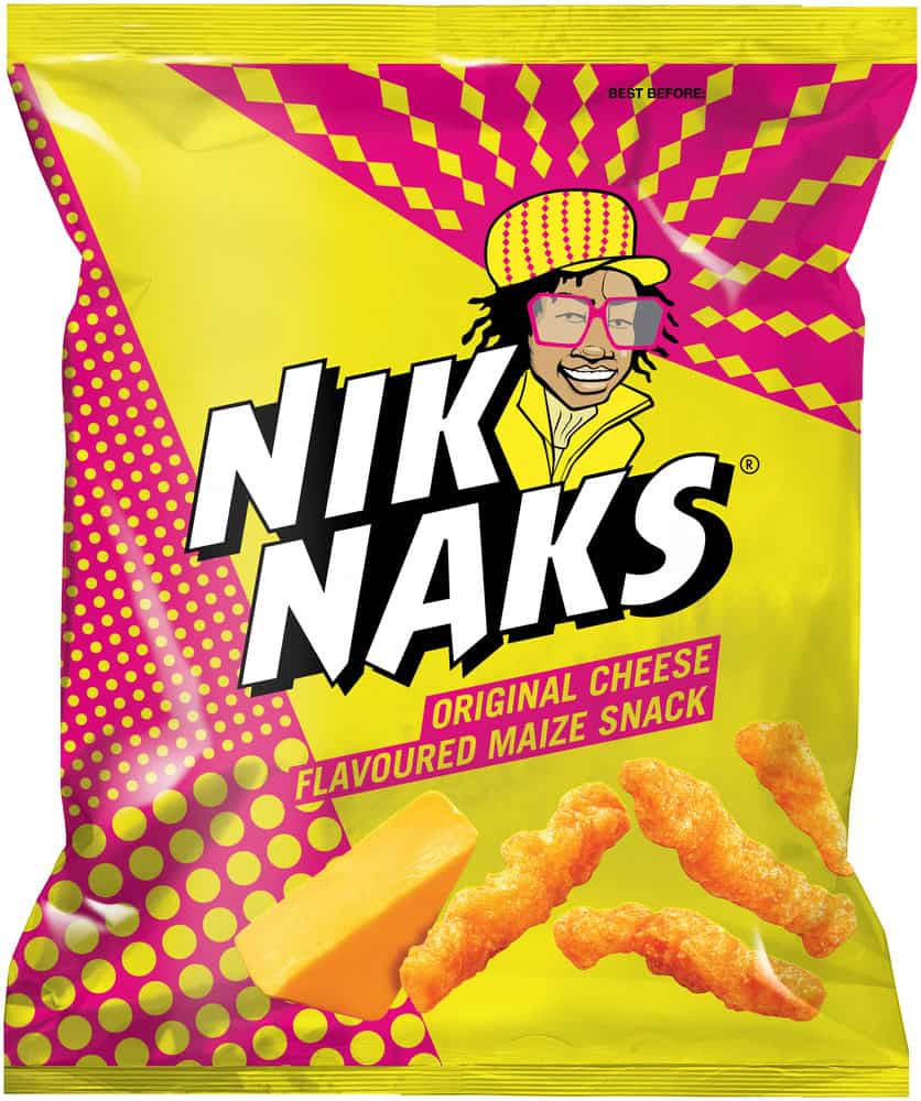 Niknaks Original Cheese Flavoured Maize Snack 50g