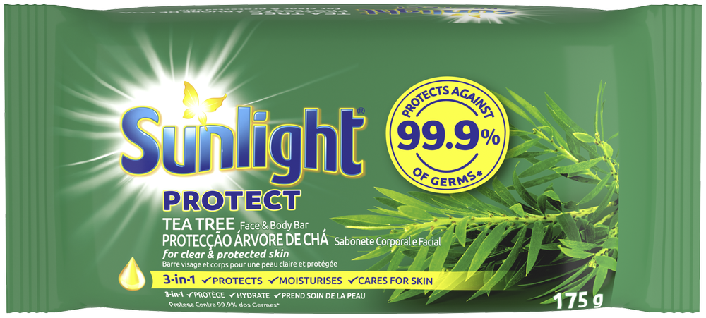 Sunlight Protect Tea Tree Face and Body Bar Soap 175g