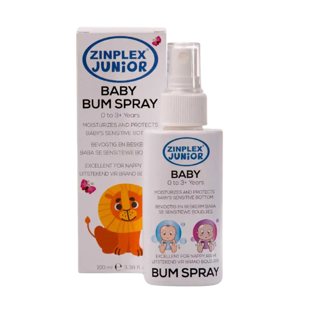 Zinplex Junior Baby Bum Spray 100 ml box and bottle together