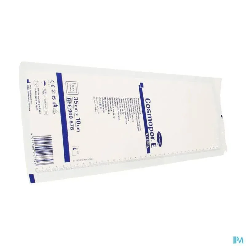 Front of Cosmopor E Sterile Wound Dressing 35 x 10 cm pack