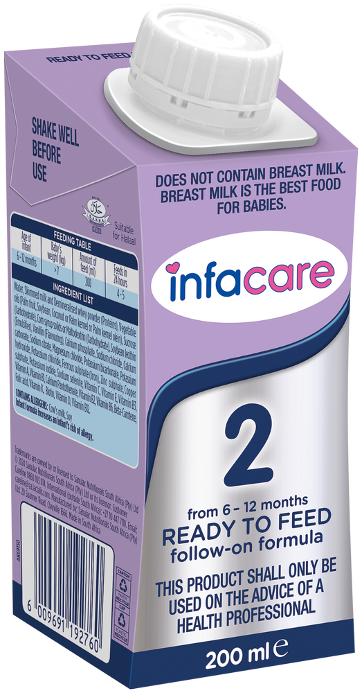 Infacare Stage 2 Ready to Feed Follow-On Formula 200ml