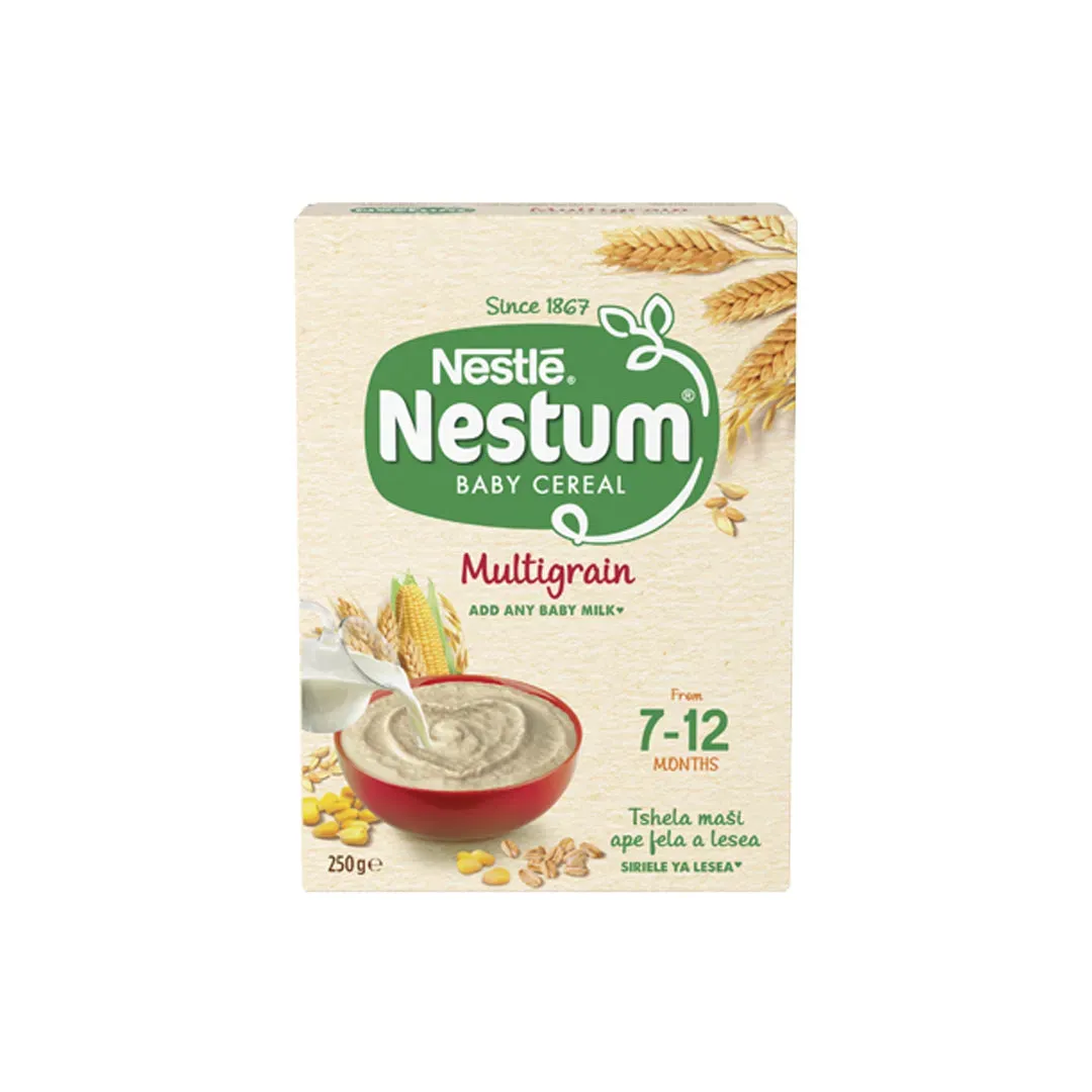 Front of Nestlé Nestum Multigrain Probio Baby Cereal 250 g box