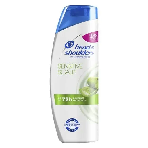 Front of Head & Shoulders Sensitive Scalp Anti-Dandruff Shampoo 400 ml bottle