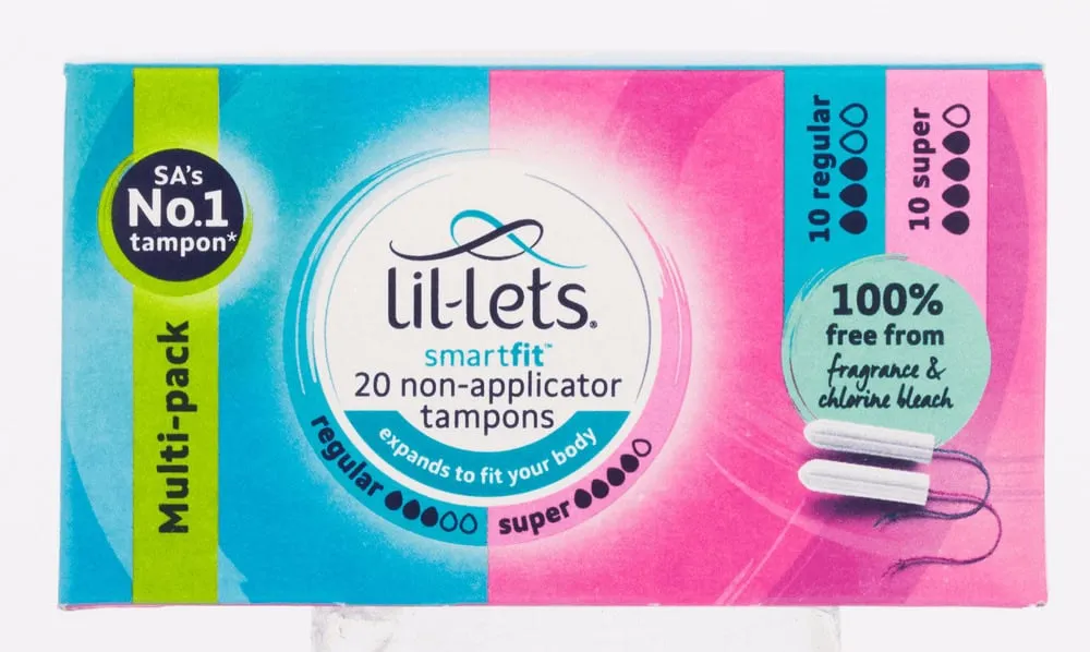 Lil-lets SmartFit Regular & Super Non-Applicator Tampons 20pk