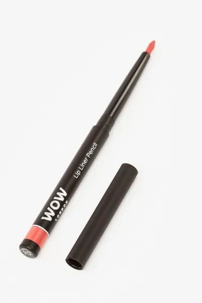 WOW London Retractable Lip Liner Pencil with cap off, shade 04