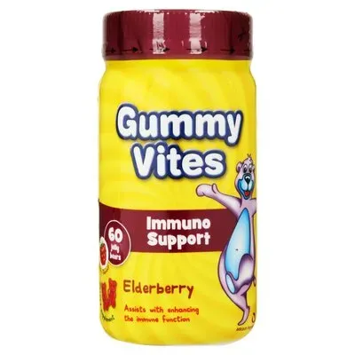 Front of Adcock Ingram Gummy Vites Elderberry Immuno Support 60 gummies jar