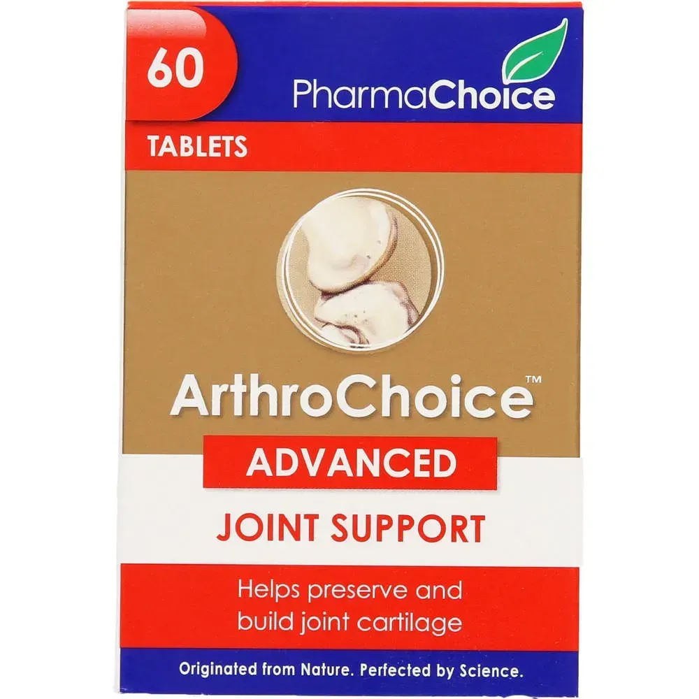 Front of PharmaChoice ArthroChoice Advanced Joint Support 60 tablets box