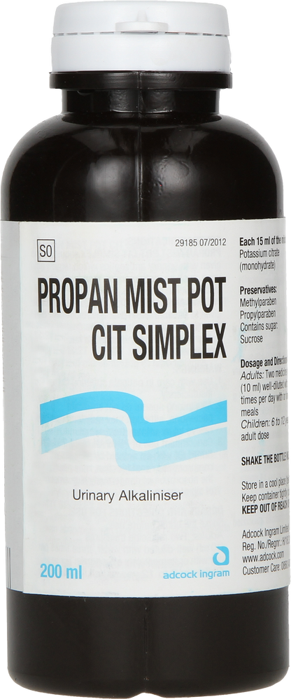 Propan Mist Pot CIT Simplex Urinary Alkaliniser 200ml