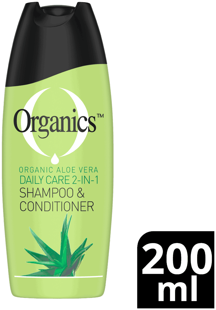 Organics Aloe Vera Daily Hair Care 2in1 Shampoo and Conditioner 200ml