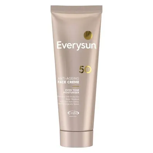 Front of Everysun Anti-Age Face Cream SPF50 50 ml tube