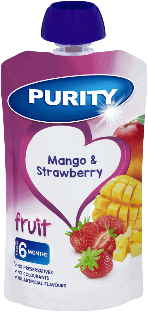 Purity From 6 Months Mango & Strawberry Fruit 110ml