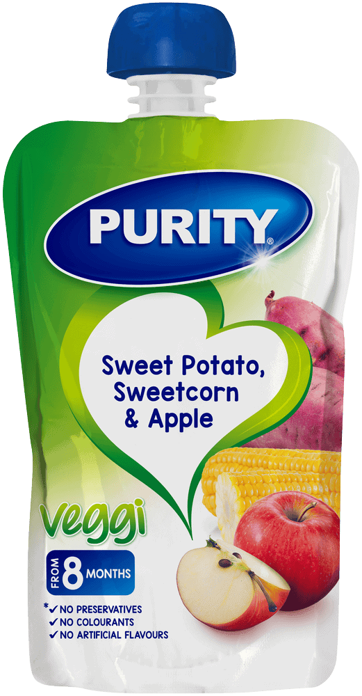 Purity From 8 Months Sweet Potato, Sweetcorn & Apple Veggi 110ml