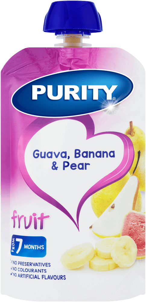 Purity From 7 Months Guava, Banana & Pear Fruit 110ml