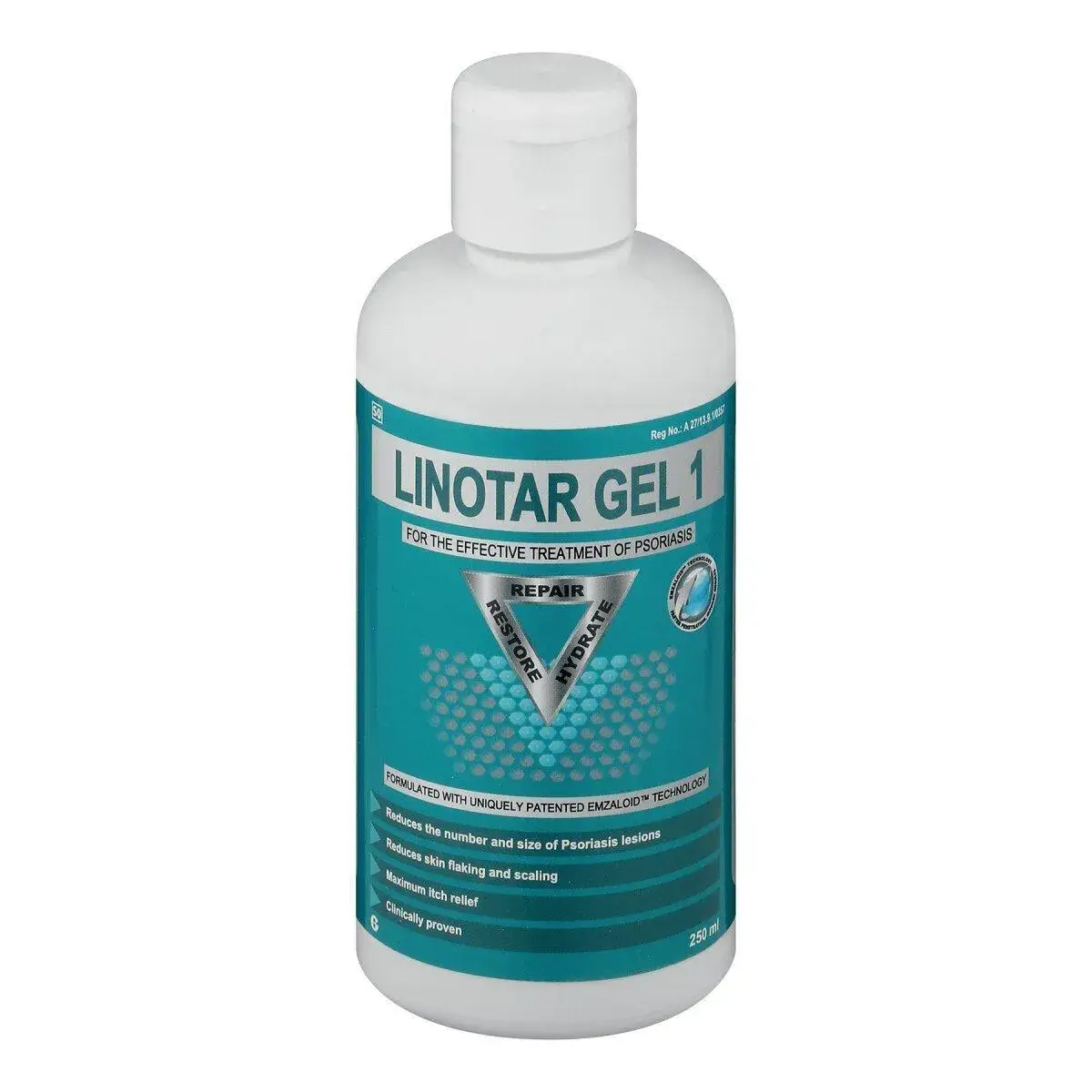 Front of Linotar Gel 1 250 ml squeeze bottle on white background