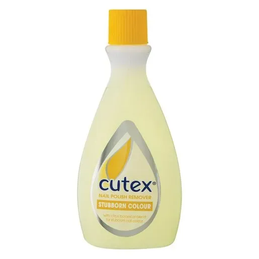 Front of Cutex Nail Polish Remover Stubborn Colour 100ml bottle