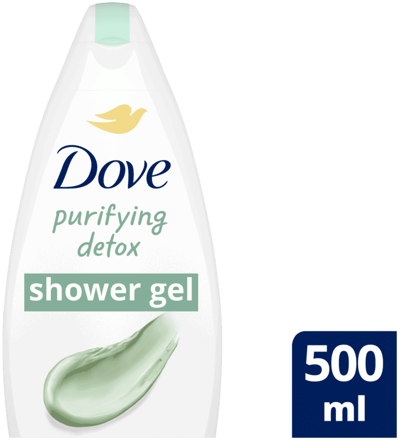Dove Green Clay Purifying Detox Body Wash 500ml