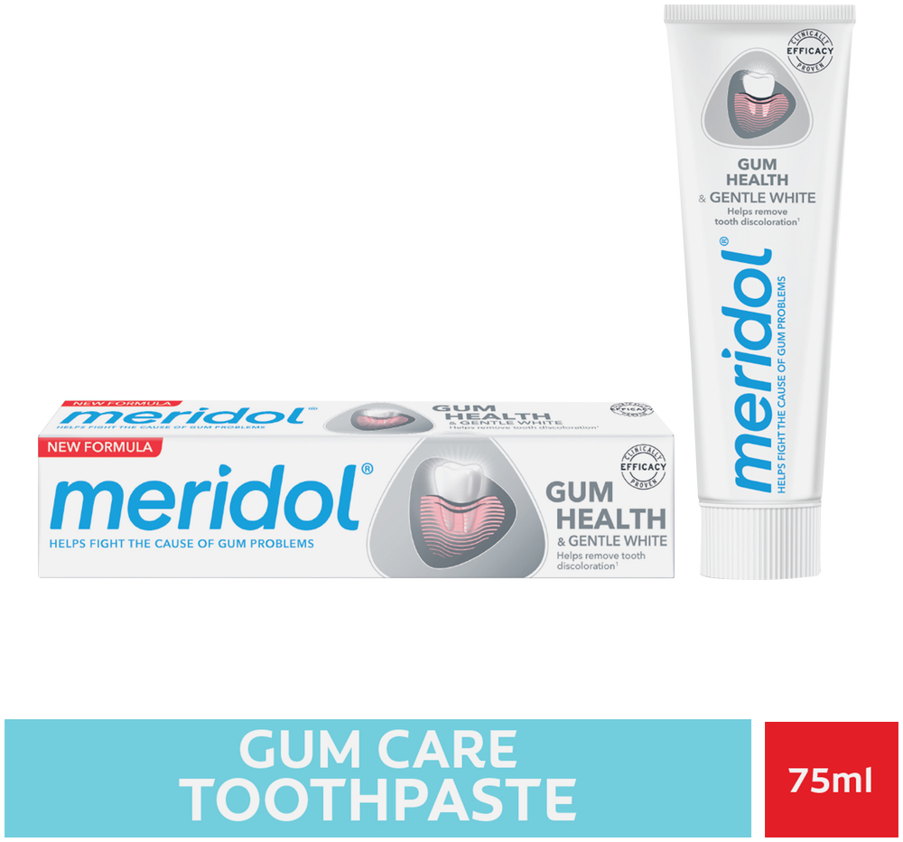 Meridol Gentle White Fluoride Toothpaste 75ml