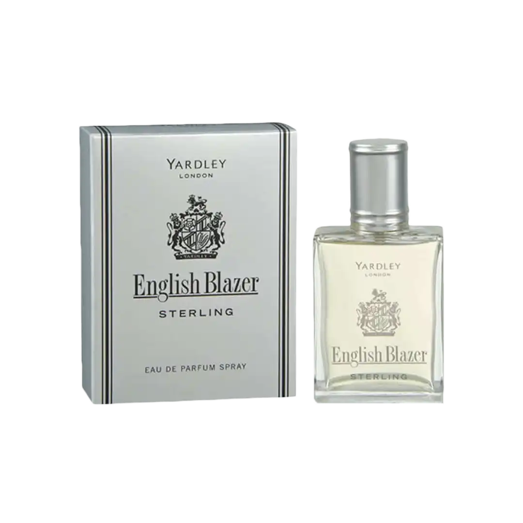 Yardley English Blazer Sterling Eau de Parfum 50 ml box and bottle
