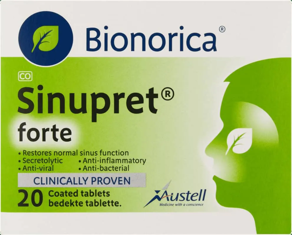 Bionorica Sinupret Forte Sinusitis Coated Tablets 20pk