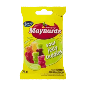 MAYNARDS SOUR JELLY TEDDIES 75G - Image 1